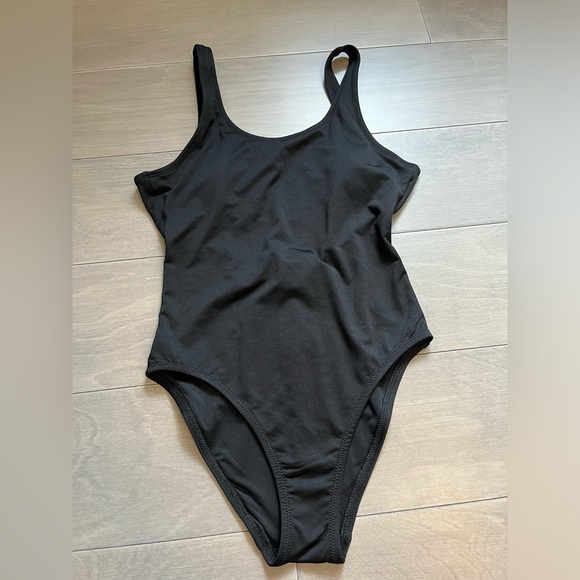 NWT: Victoria’s Secret Pink Black One-Piece - Picture 1 of 3